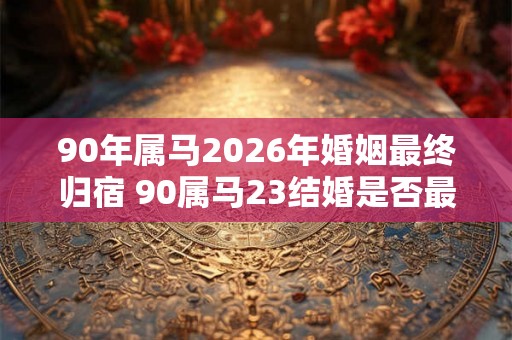 90年属马2026年婚姻最终归宿 90属马23结婚是否最终确定