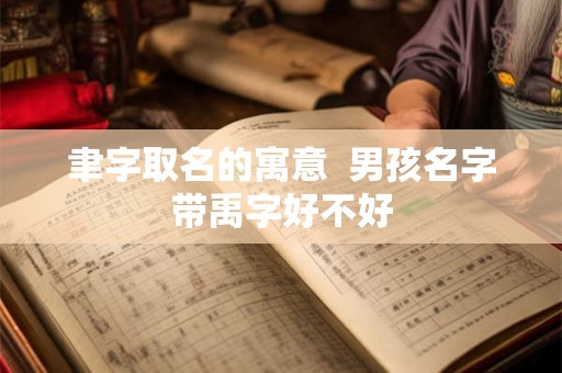 聿字取名的寓意  男孩名字带禹字好不好