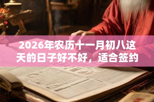 2026年农历十一月初八这天的日子好不好，适合签约吗？