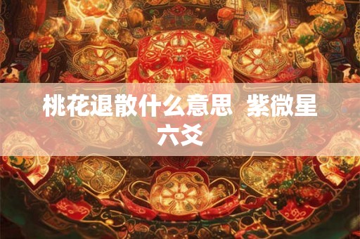 桃花退散什么意思  紫微星六爻
