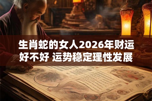 生肖蛇的女人2026年财运好不好 运势稳定理性发展 生肖蛇的女人2026年财运好不好 运势稳定理性发展