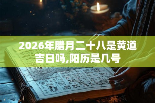 2026年腊月二十八是黄道吉日吗,阳历是几号