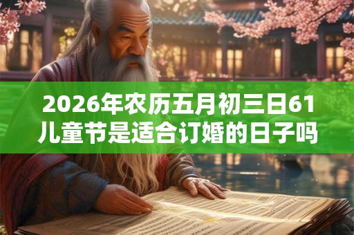 2026年农历五月初三日61儿童节是适合订婚的日子吗? 2026年农历五月初三日61儿童节是适合订婚的日子吗?