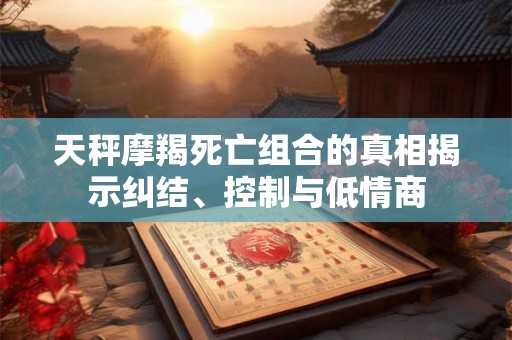 天秤摩羯死亡组合的真相揭示纠结、控制与低情商 天秤摩羯死亡组合的真相揭示纠结、控制与低情商