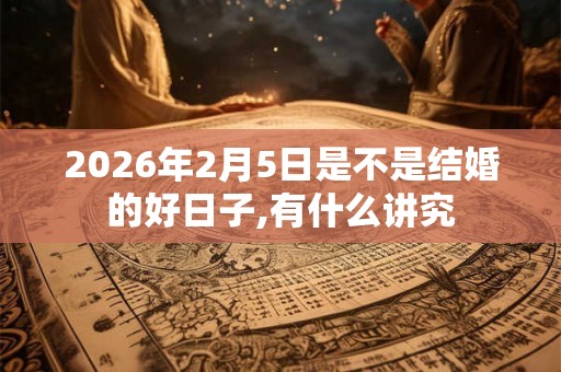 2026年2月5日是不是结婚的好日子,有什么讲究