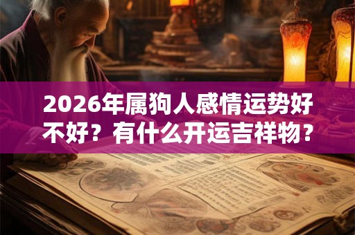 2026年属狗人感情运势好不好？有什么开运吉祥物？
