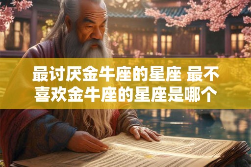 最讨厌金牛座的星座 最不喜欢金牛座的星座是哪个