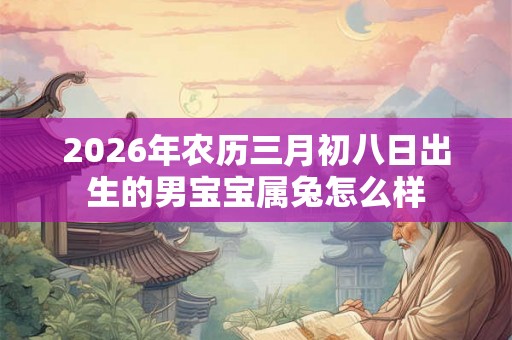 2026年农历三月初八日出生的男宝宝属兔怎么样