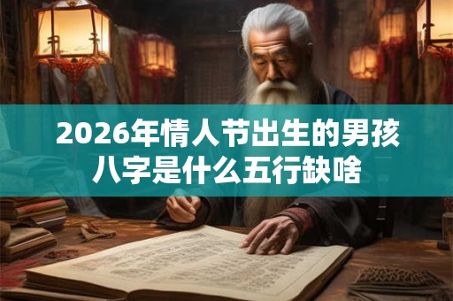 2026年情人节出生的男孩八字是什么五行缺啥