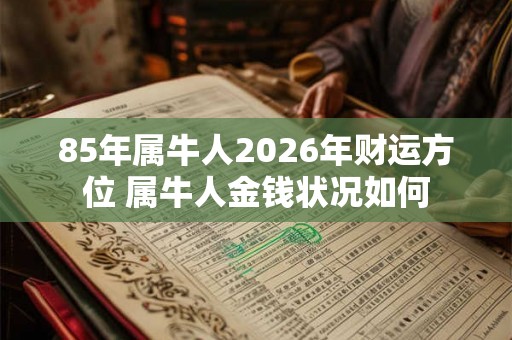 85年属牛人2026年财运方位 属牛人金钱状况如何