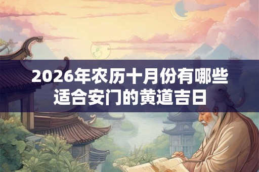 2026年农历十月份有哪些适合安门的黄道吉日