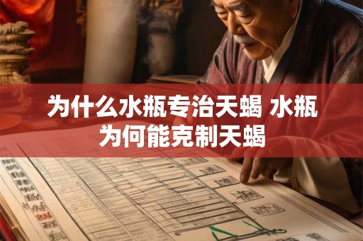 为什么水瓶专治天蝎 水瓶为何能克制天蝎