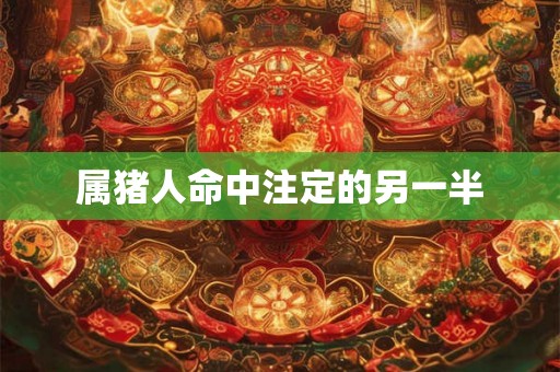 属猪人命中注定的另一半 属猪人命中注定的另一半