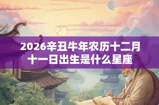 2026辛丑牛年农历十二月十一日出生是什么星座