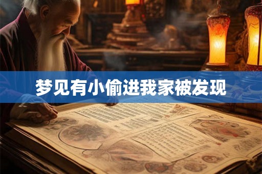 梦见有小偷进我家被发现