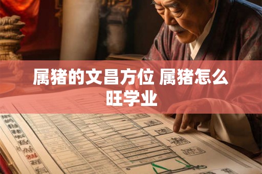 属猪的文昌方位 属猪怎么旺学业