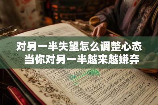 对另一半失望怎么调整心态 当你对另一半越来越嫌弃 对另一半失望怎么调整心态 当你对另一半越来越嫌弃