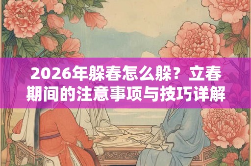 2026年躲春怎么躲?立春期间的注意事项与技巧详解 2026年躲春怎么躲?立春期间的注意事项与技巧详解