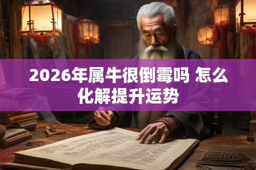 2026年属牛很倒霉吗 怎么化解提升运势