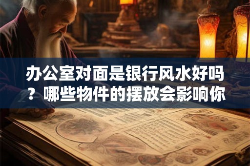 办公室对面是银行风水好吗？哪些物件的摆放会影响你的前途？