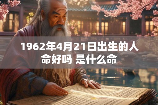 1962年4月21日出生的人命好吗 是什么命