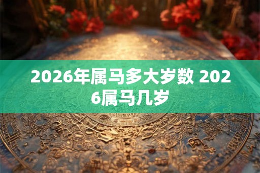 2026年属马多大岁数 2026属马几岁 2026年属马多大岁数 2026属马几岁