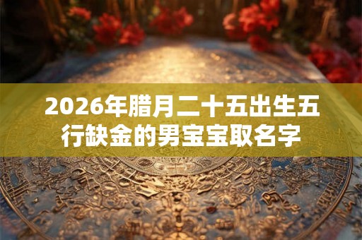 2026年腊月二十五出生五行缺金的男宝宝取名字 2026年腊月二十五出生五行缺金的男宝宝取名字