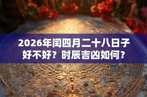 2026年闰四月二十八日子好不好？时辰吉凶如何？