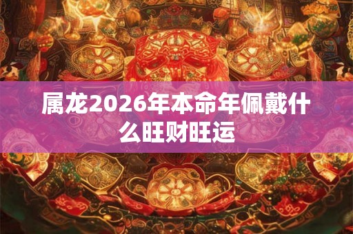 属龙2026年本命年佩戴什么旺财旺运