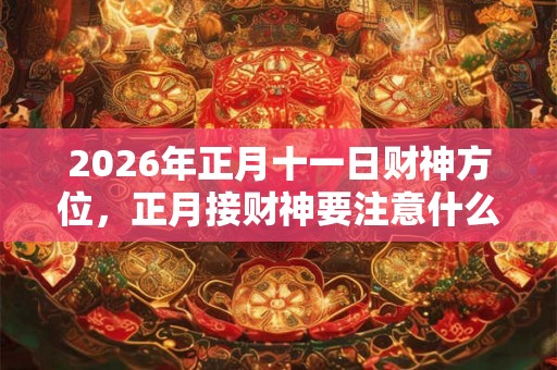 2026年正月十一日财神方位,正月接财神要注意什么? 2026年正月十一日财神方位,正月接财神要注意什么?