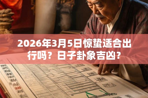 2026年3月5日惊蛰适合出行吗？日子卦象吉凶？