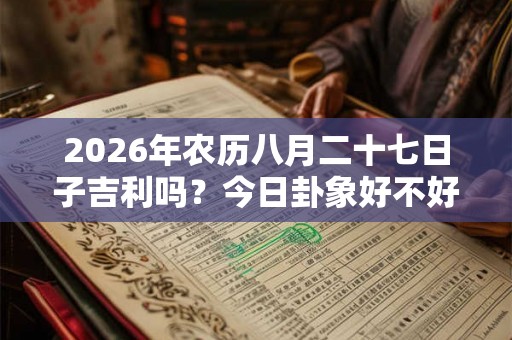 2026年农历八月二十七日子吉利吗?今日卦象好不好? 2026年农历八月二十七日子吉利吗?今日卦象好不好?