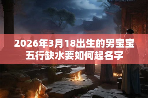 2026年3月18出生的男宝宝五行缺水要如何起名字