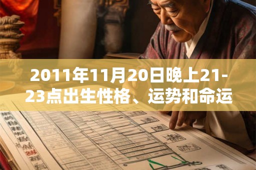2011年11月20日晚上21-23点出生性格、运势和命运