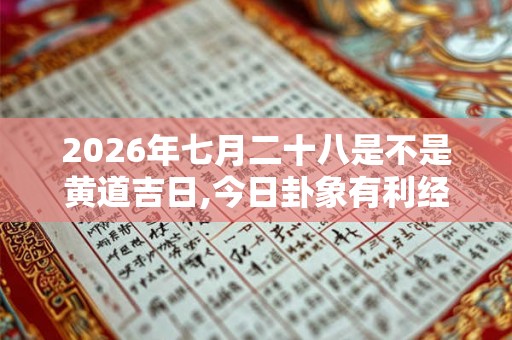 2026年七月二十八是不是黄道吉日,今日卦象有利经商吗
