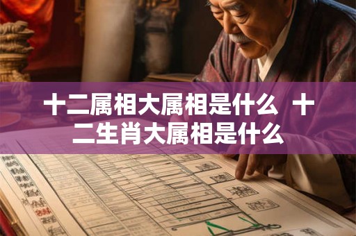 十二属相大属相是什么 十二生肖大属相是什么 十二属相大属相是什么 十二生肖大属相是什么