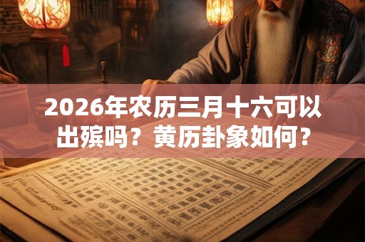 2026年农历三月十六可以出殡吗？黄历卦象如何？