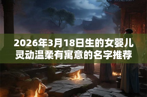 2026年3月18日生的女婴儿灵动温柔有寓意的名字推荐