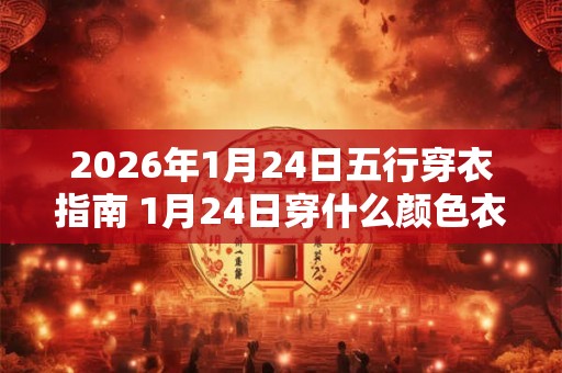 2026年1月24日五行穿衣指南 1月24日穿什么颜色衣服