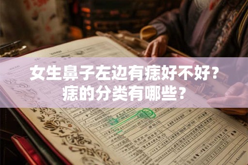 女生鼻子左边有痣好不好?痣的分类有哪些? 女生鼻子左边有痣好不好?痣的分类有哪些?