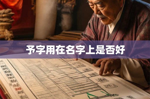 予字用在名字上是否好