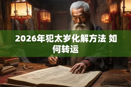 2026年犯太岁化解方法 如何转运 2026年犯太岁化解方法 如何转运
