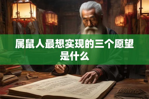属鼠人最想实现的三个愿望是什么 属鼠人最想实现的三个愿望是什么