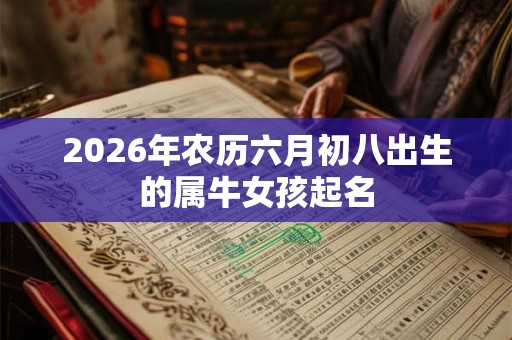 2026年农历六月初八出生的属牛女孩起名