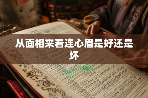 从面相来看连心眉是好还是坏