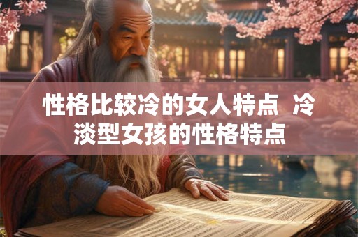 性格比较冷的女人特点  冷淡型女孩的性格特点