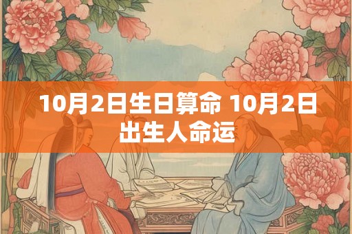 10月2日生日算命 10月2日出生人命运 10月2日生日算命 10月2日出生人命运