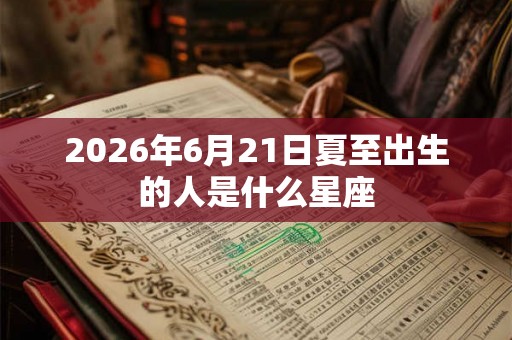 2026年6月21日夏至出生的人是什么星座 2026年6月21日夏至出生的人是什么星座