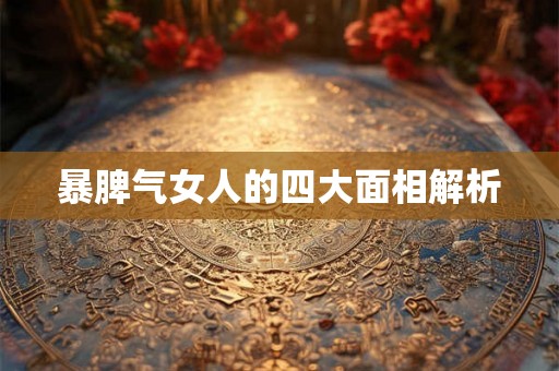 暴脾气女人的四大面相解析