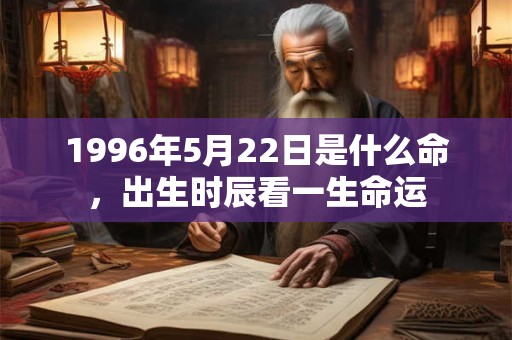 1996年5月22日是什么命,出生时辰看一生命运 1996年5月22日是什么命,出生时辰看一生命运